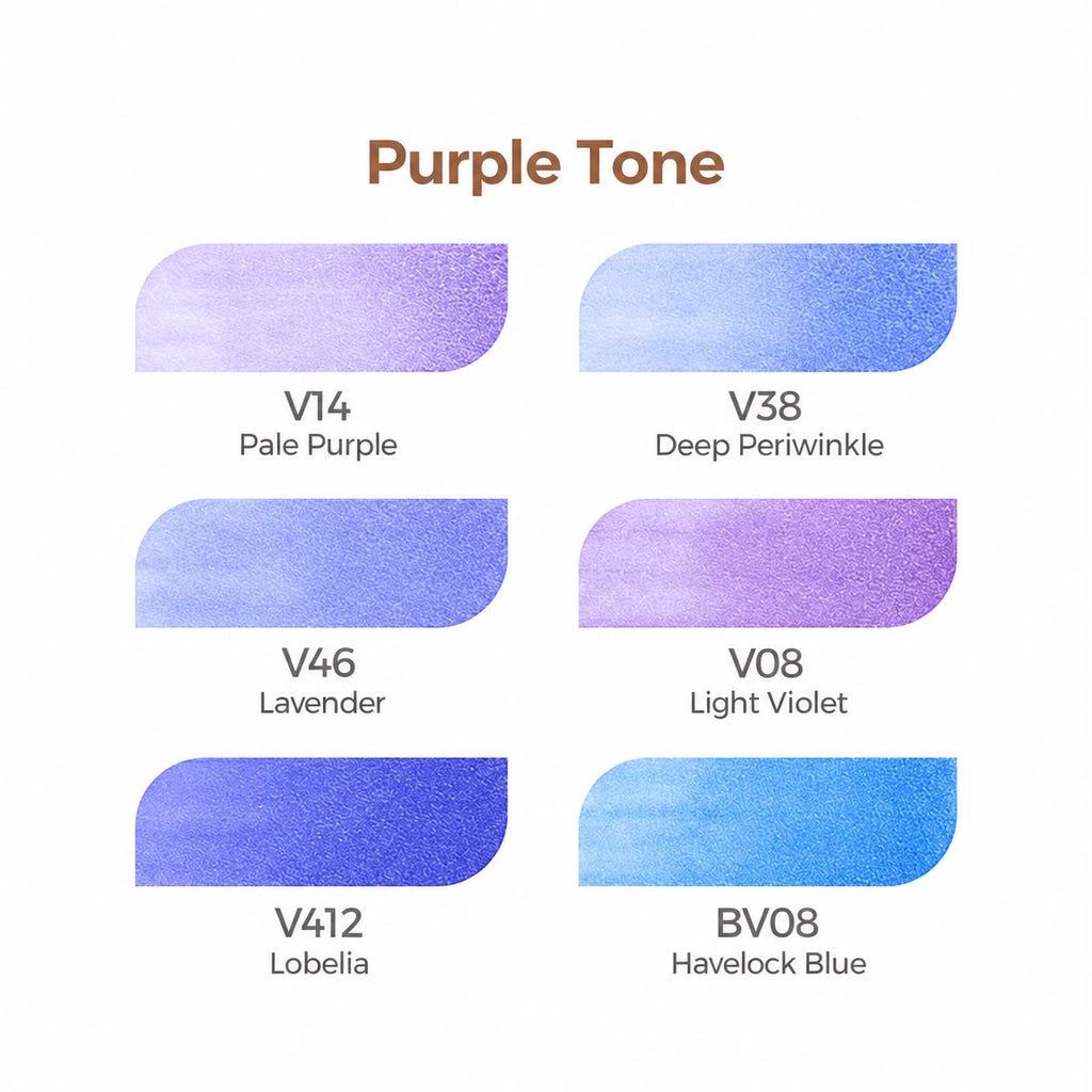 OHUHU - HONOLULU PURPLE TONE - 6 COLORES