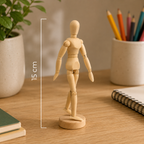 Maniquí Madera - Articulado Masculino 15cm
