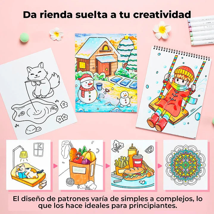 Block OHUHU colorear ANTISANGRADO - MY SIMPLE PLEASURE