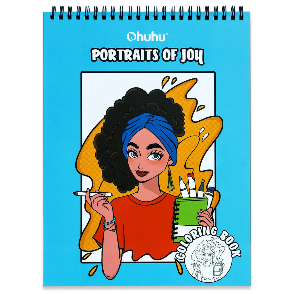 Block OHUHU colorear ANTISANGRADO - PORTRAITS OF JOY