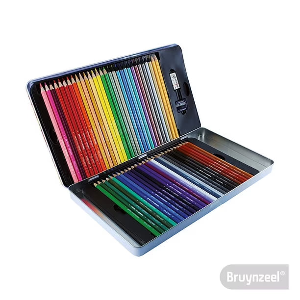 BRUYNZEEL SET 58 LAPICES + 2 ACCESORIOS