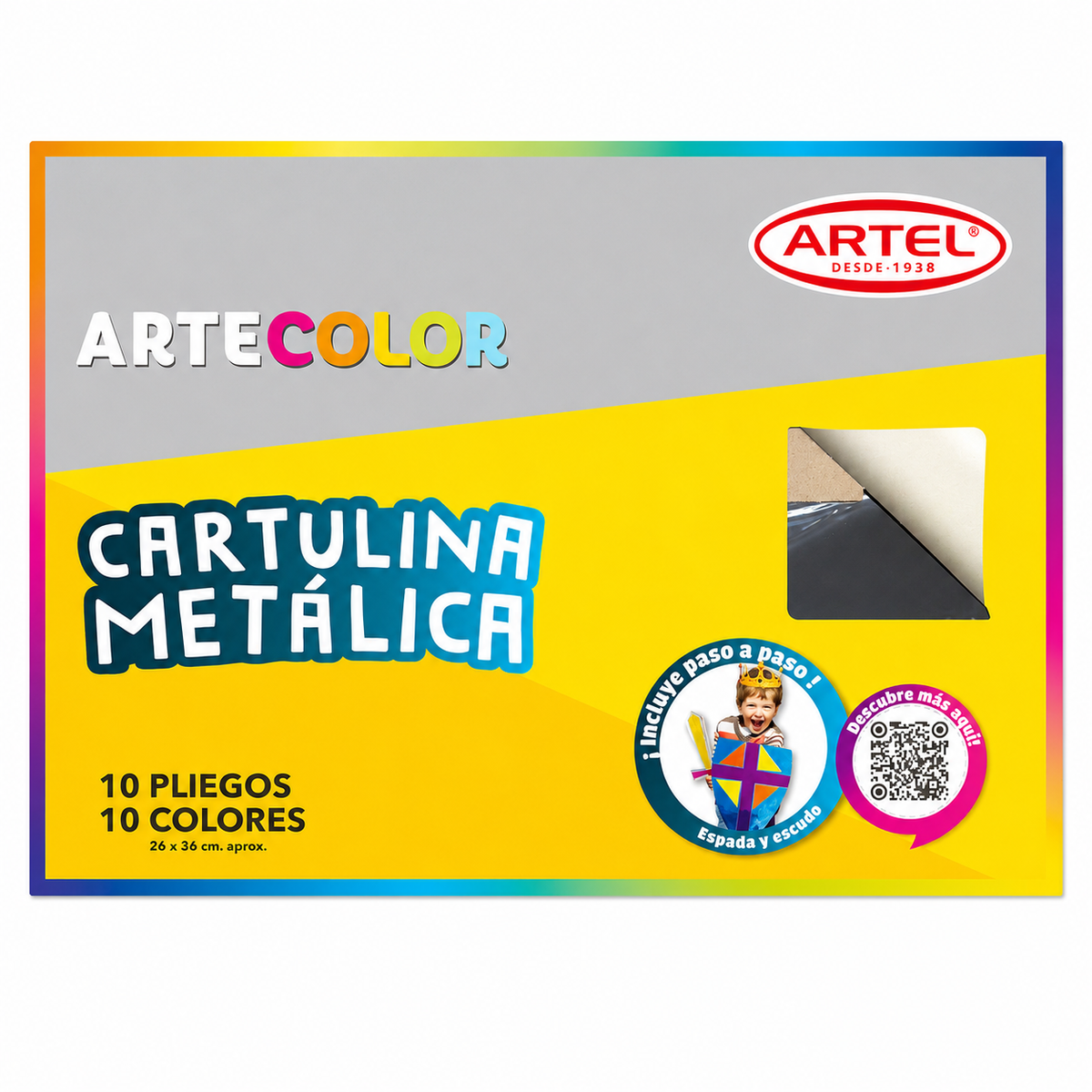 Carpeta cartulina metálica 10 pliegos