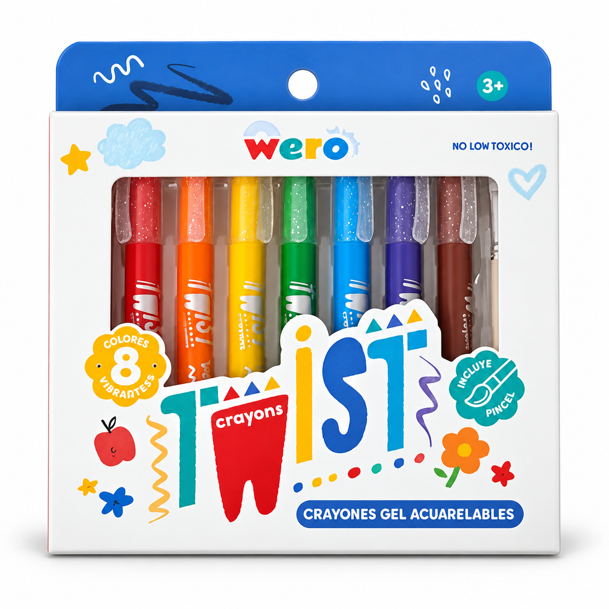 SET DE CRAYONES GEL ACUARELABLES WERO TWIST