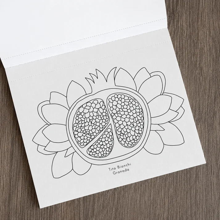 FRUTA BOTÁNICA - LIBRO PARA PINTAR DE BOLSILLO