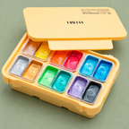 HIMI GOUACHE 12 COLORES METALIZADOS