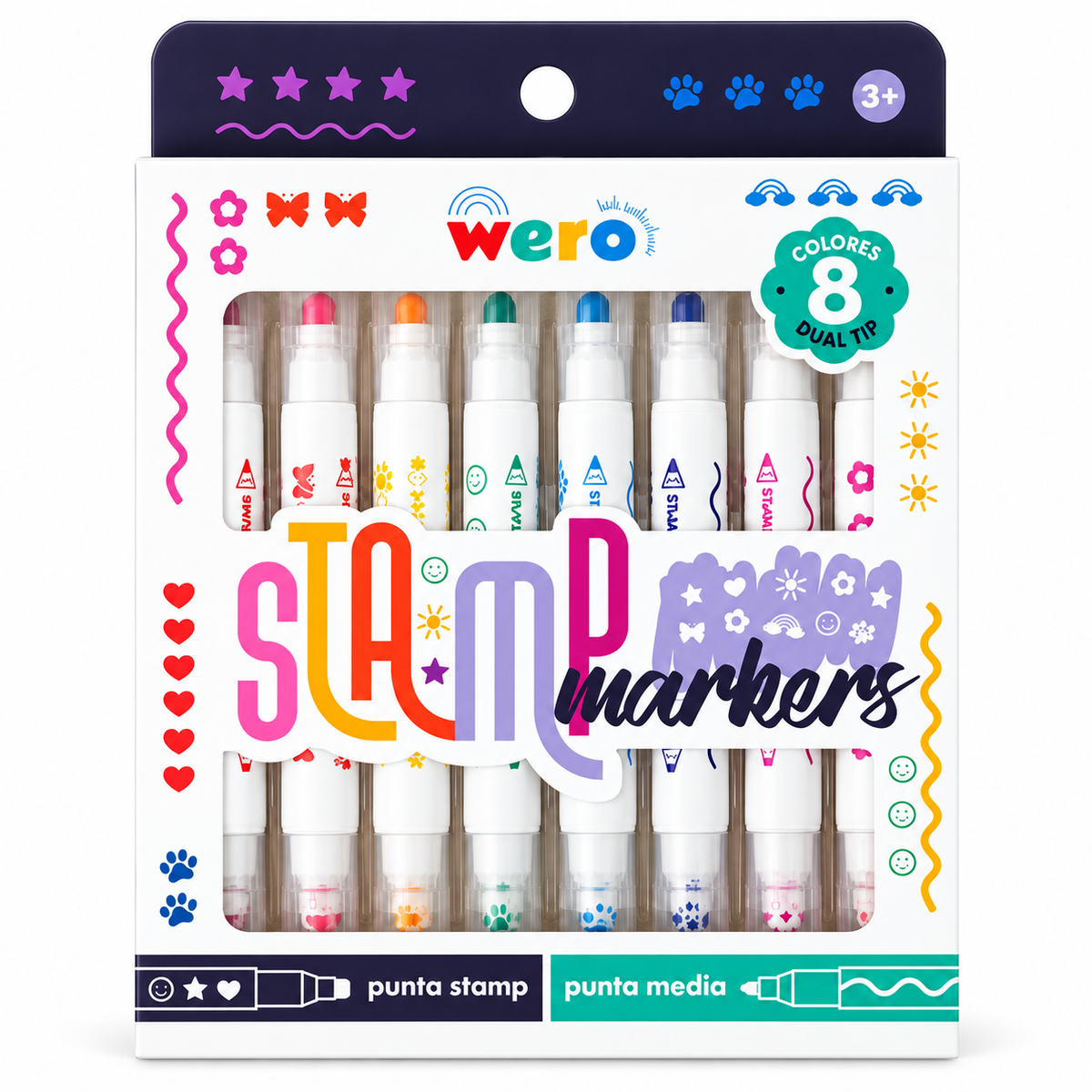 WERO STAMP MARKERS - DOBLE PUNTA