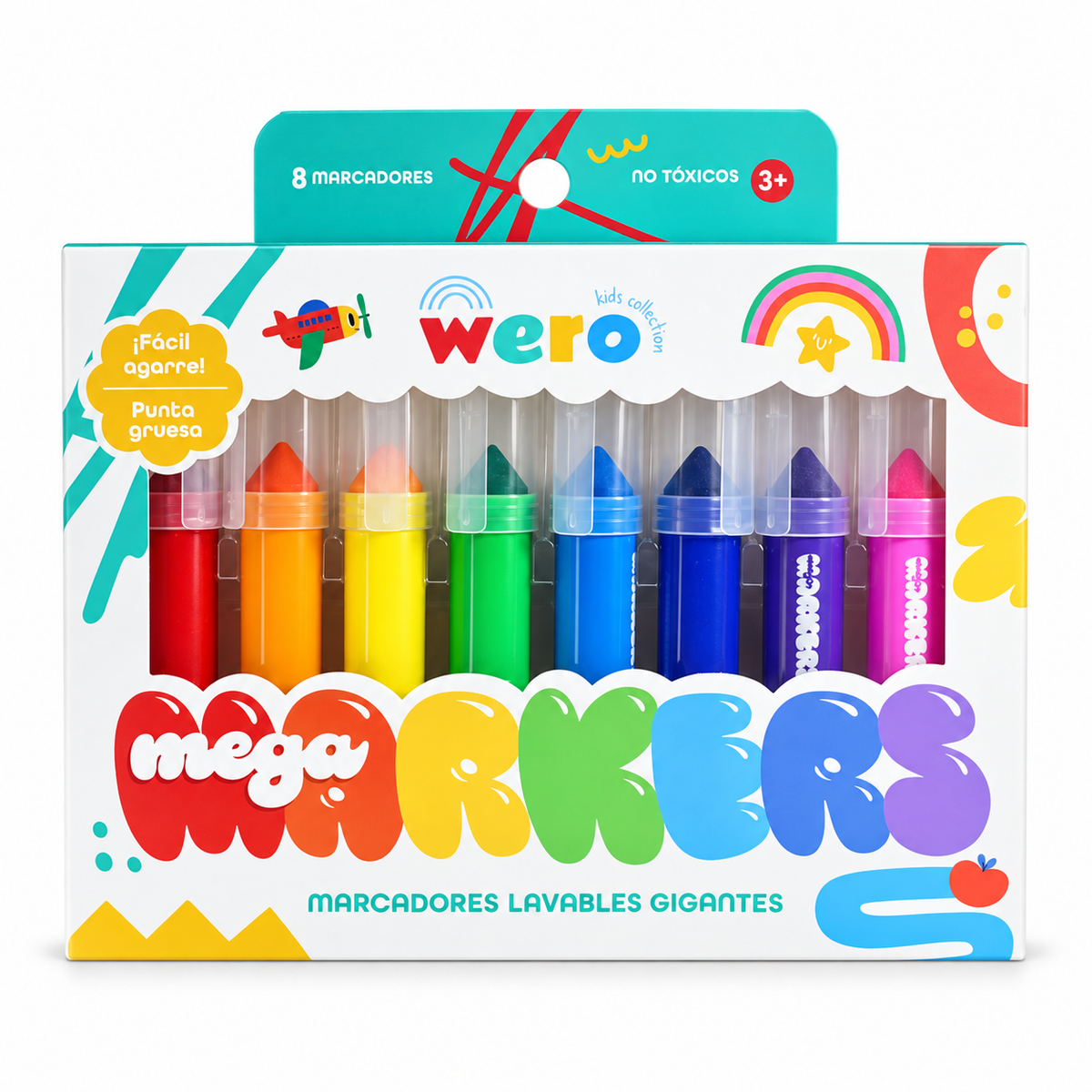WERO MEGA MARKERS - 8 colores