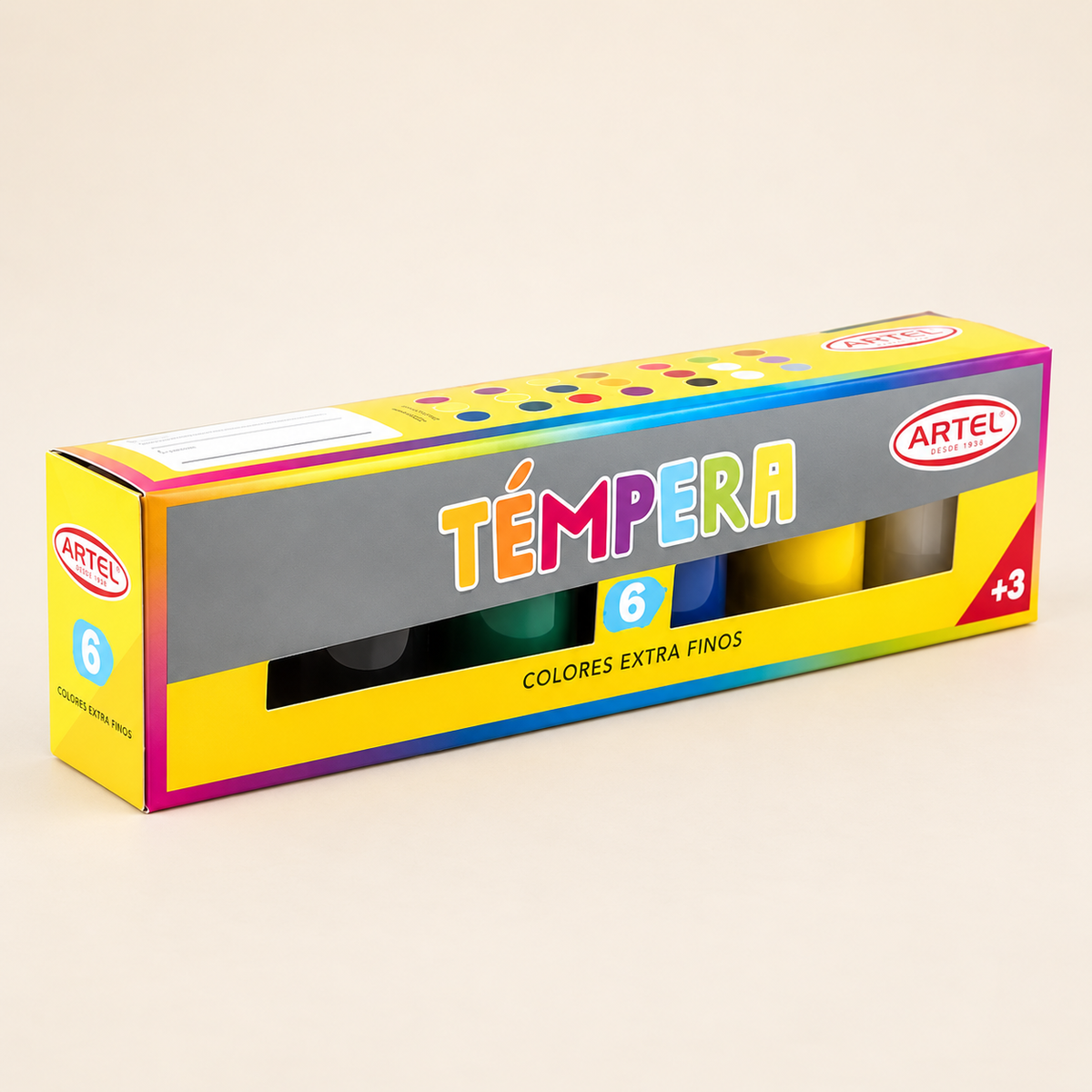 TEMPERA ARTEL - 6 COLORES