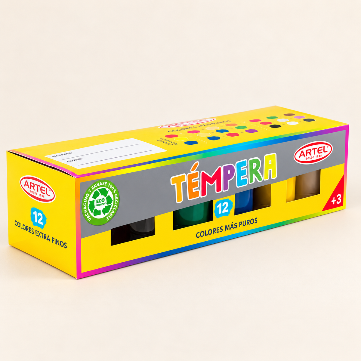 TEMPERA ARTEL - 12 COLORES