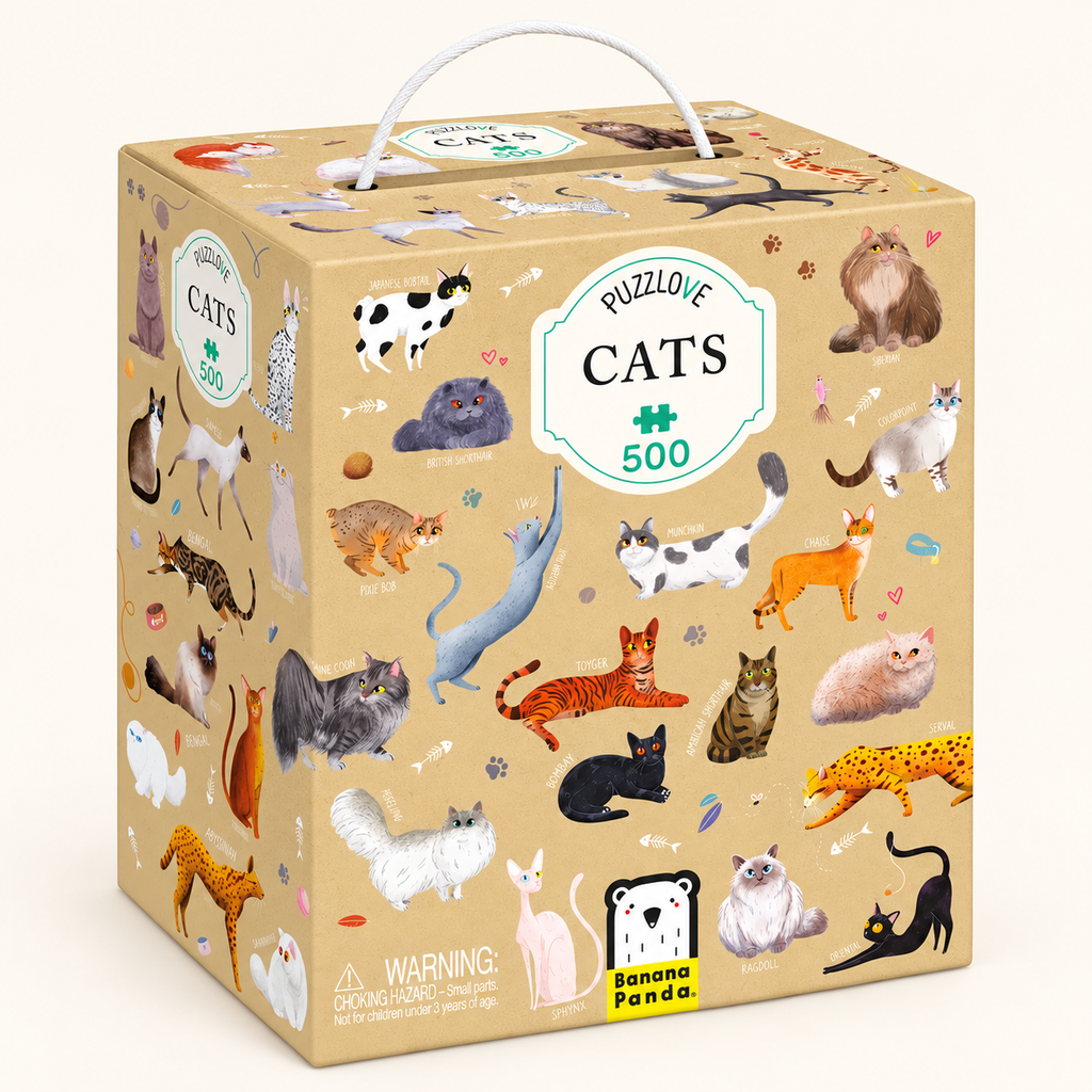 PUZZLOVE - CATS - 500 PIEZAS