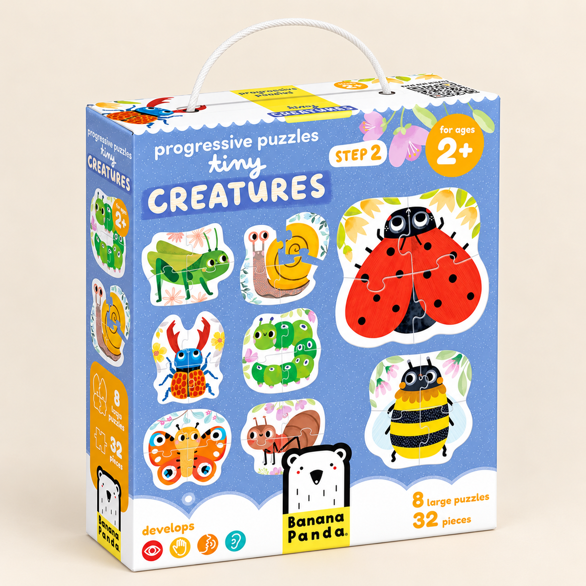 PROGRESSIVE PUZZLES - TINY CREATURES - 2 AÑOS