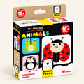 PUZZLE ON THE GO HALVES ANIMALS - 8  PUZZLES 16 PCS 11 X 11 CM