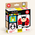 PUZZLE ON THE GO HALVES ANIMALS - 8  PUZZLES 16 PCS 11 X 11 CM