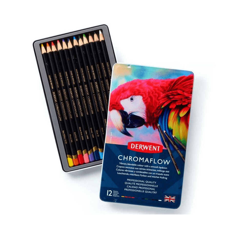 DERWENT CHROMAFLOW 12 LAPICES DE COLORES