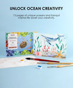 GRABIE - LIBRO PARA PINTAR CON ACUARELA -_OCÉANO