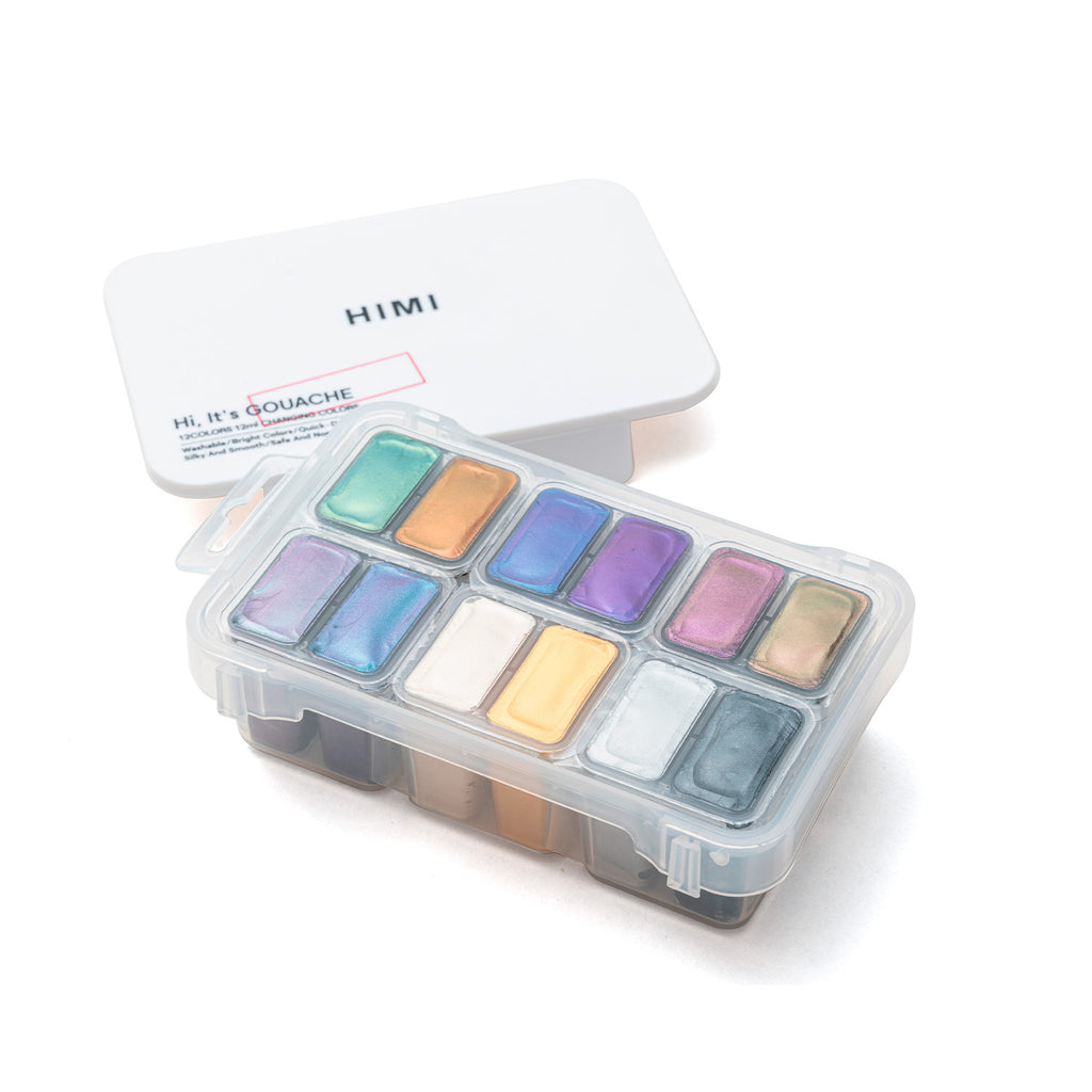 GOUACHE HIMI CHAMELEON - 12 COLORES