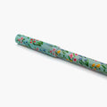 LÁPIZ TINTA AZUL - JARDIN FLORAL VERDE CLARO