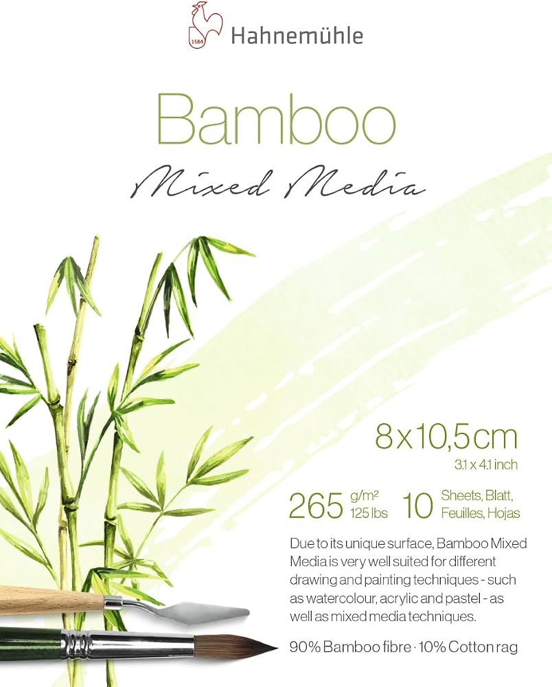 BLOCK MINI PAD HAHNEMUHLE - BAMBOO MIXED MEDIA 265 G/M2