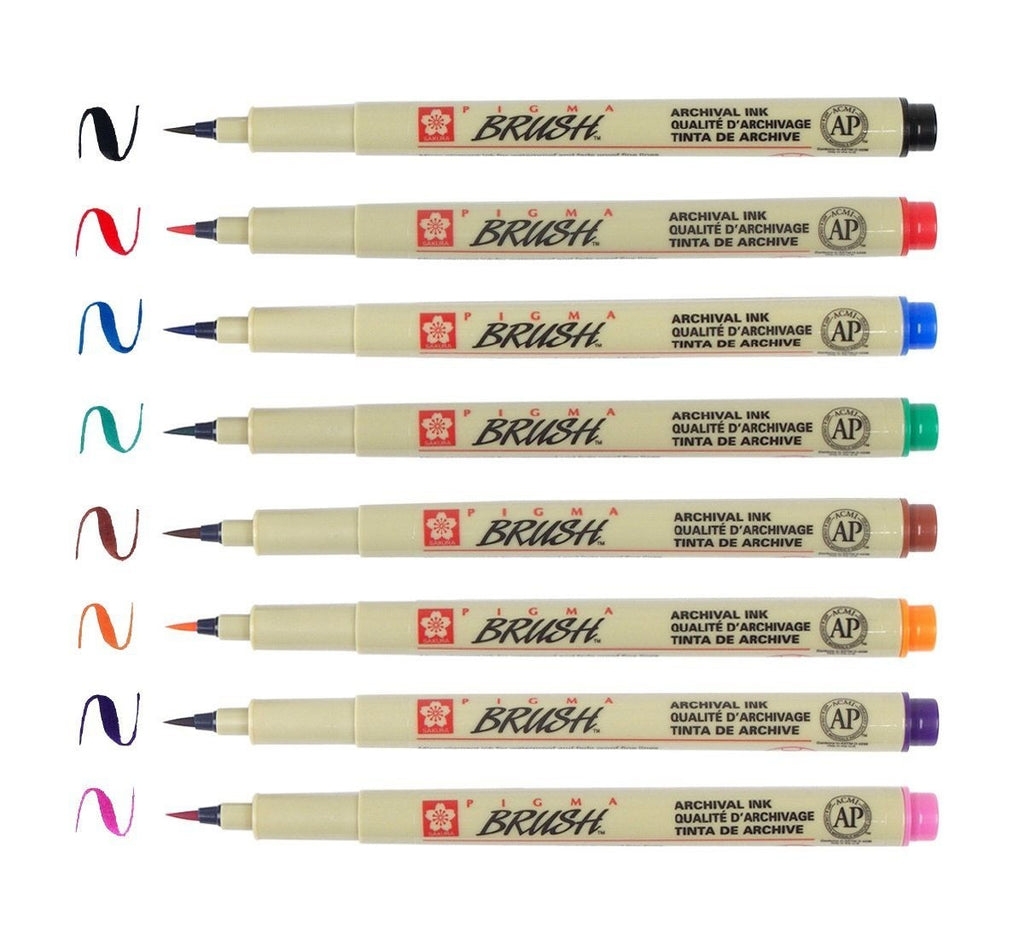 SAKURA PIGMA BRUSH - 8 COLORES