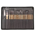 SET DE 24 PINCELES SINTÉTICOS + FUNDA