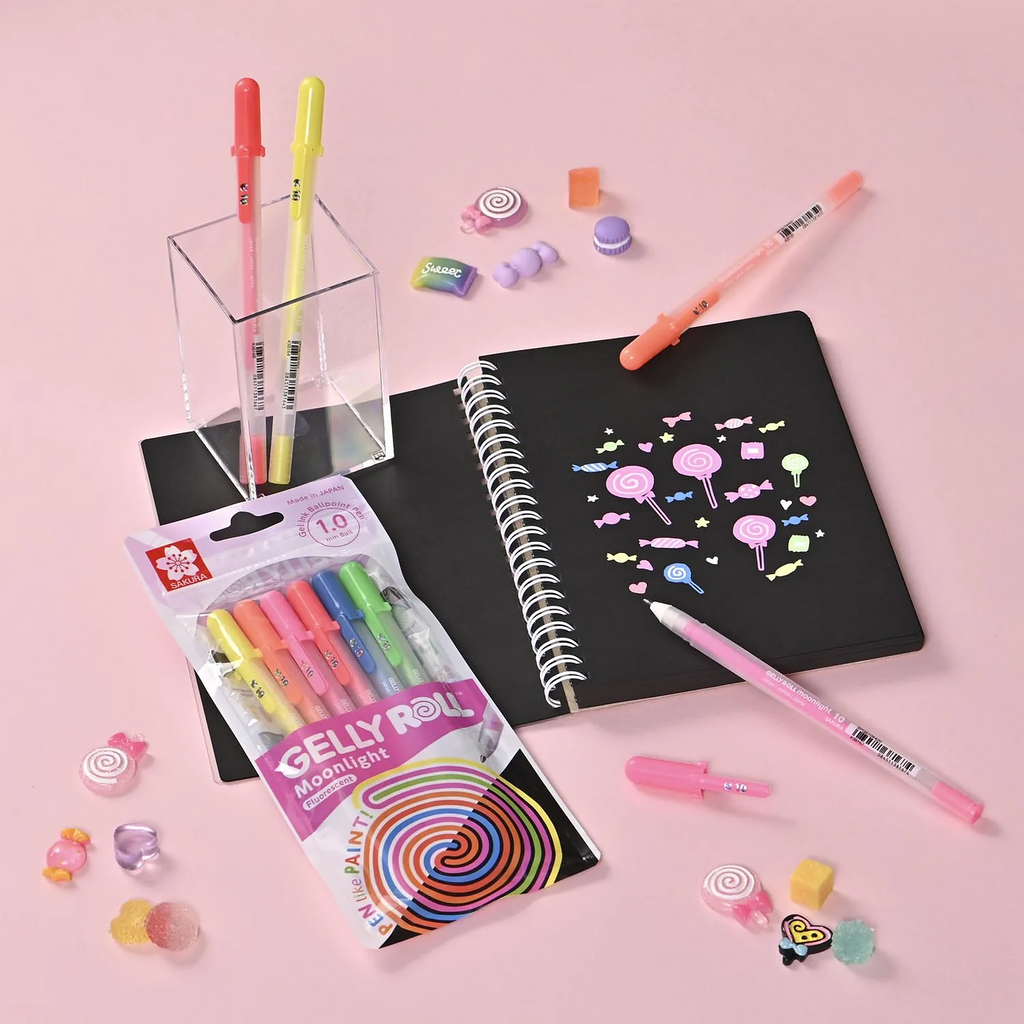 SET LAPIZ GEL GELLY ROLL - FLUORESCENT
