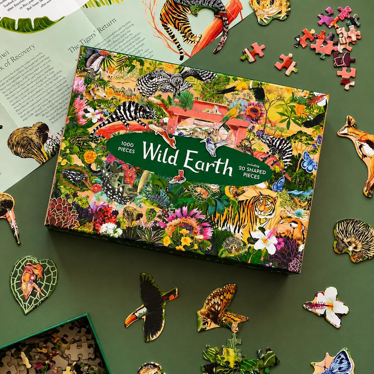 Puzzle wild earth - 1000 piezas - 20 SHAPED PIECES