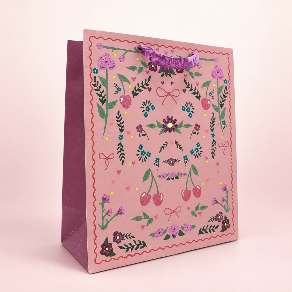 BOLSA DE REGALO GRANDE - CEREZAS