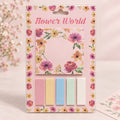 SET DE NOTAS ADHESIVAS FLORALES