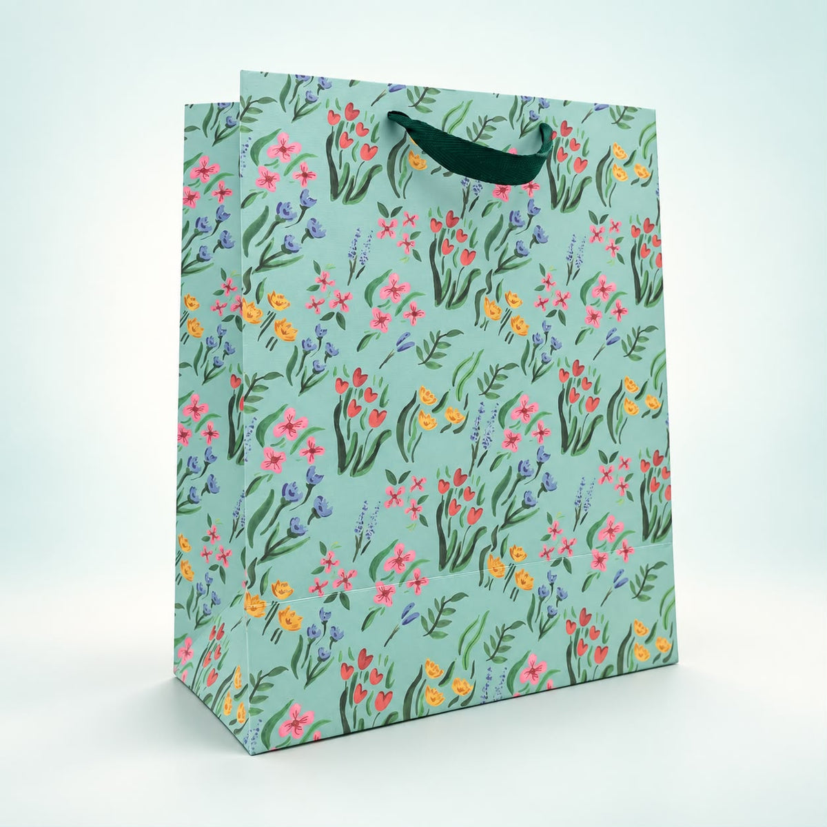 BOLSA DE REGALO GRANDE - JARDIN VERDE