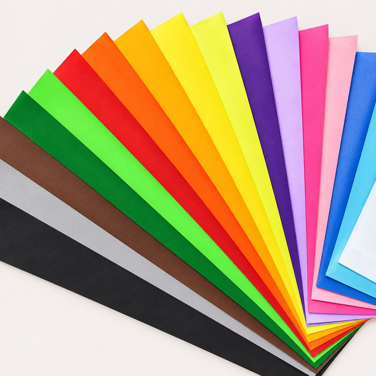 10 PLIEGOS PAPEL VOLANTIN - COLORES SURTIDOS