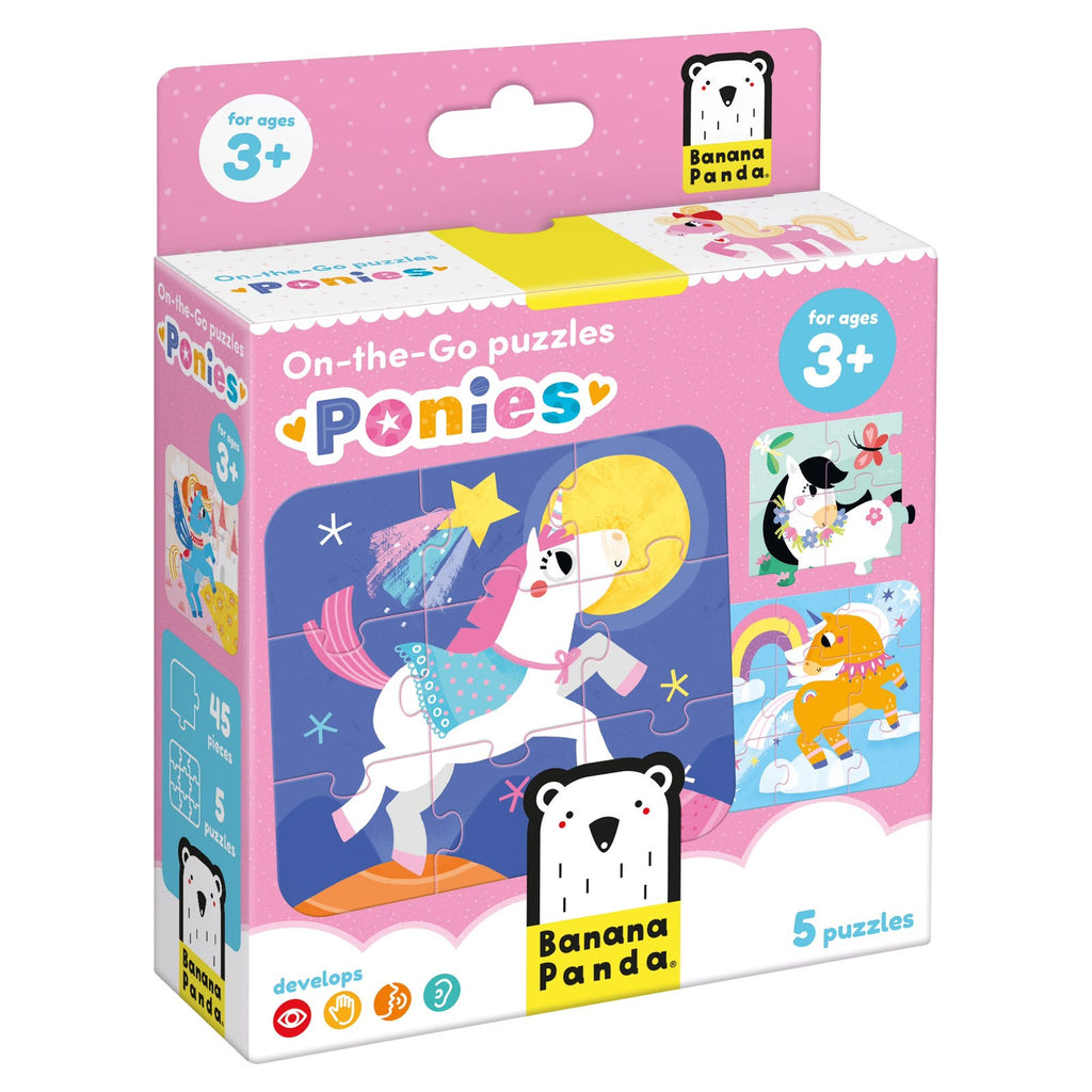 ON-THE-GO PONIES (45 piezas, 5 puzzles)