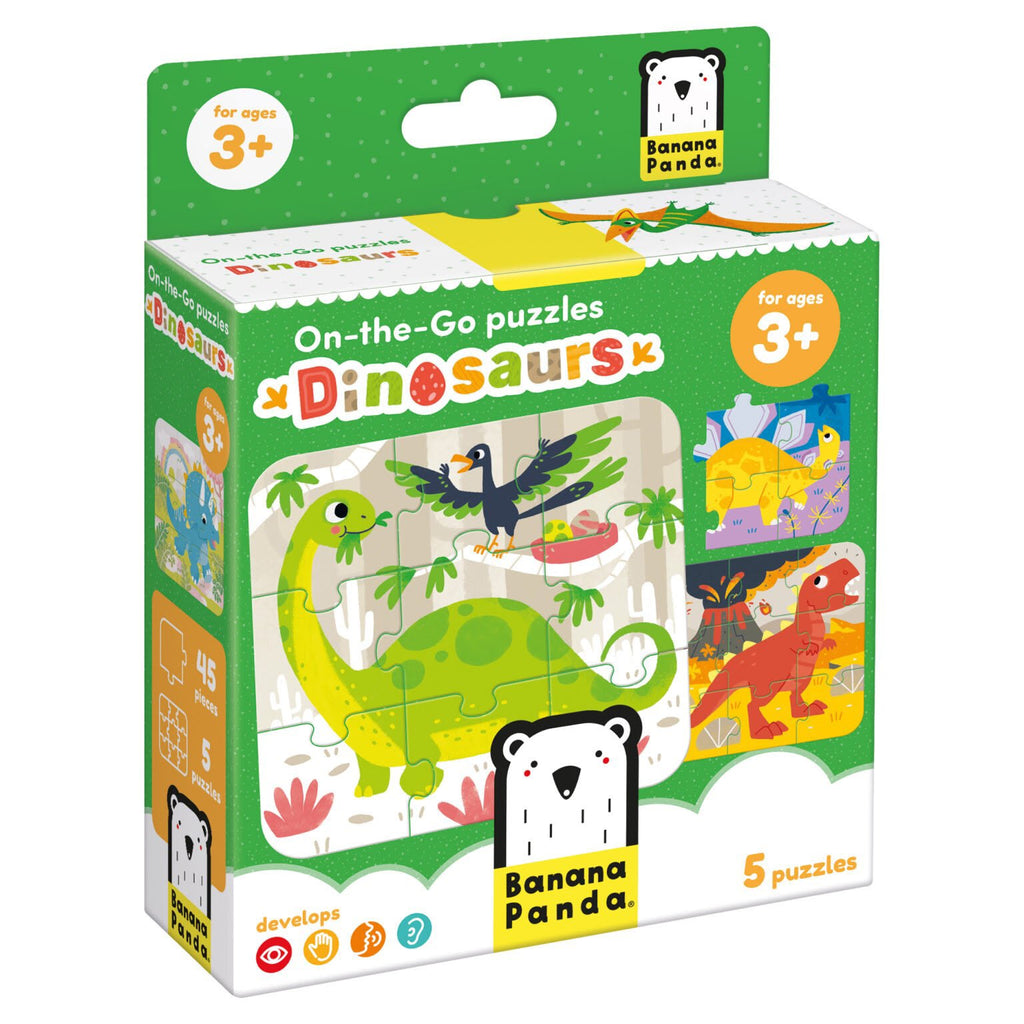 ON-THE-GO DINOSAURS (45 piezas, 5 puzzles)
