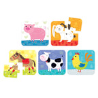 ON-THE-GO ANIMALS (20 piezas, 5 puzzles)