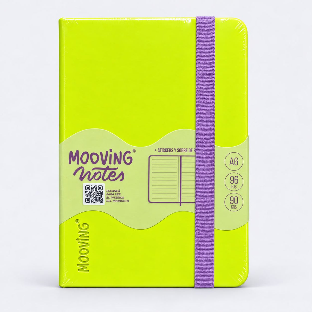MOOVING NOTES - LIBRETA A6 - DISTINTOS COLORES
