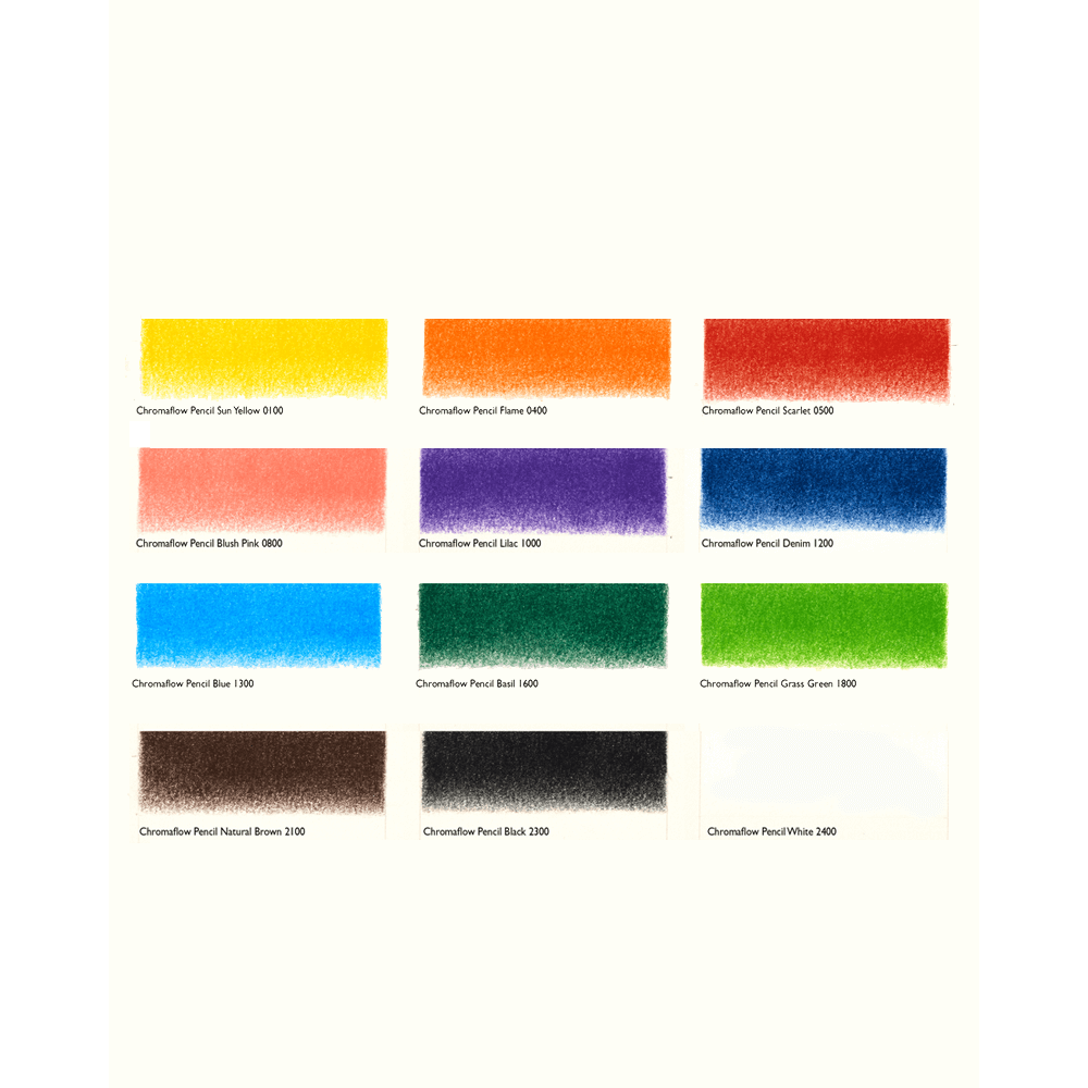 DERWENT CHROMAFLOW 12 LAPICES DE COLORES