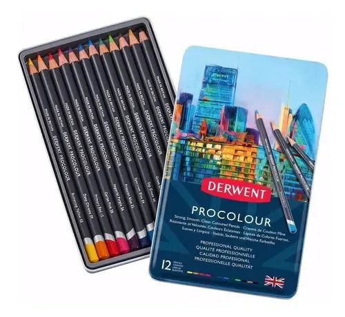 DERWENT PROCOLOUR 12 LAPICES